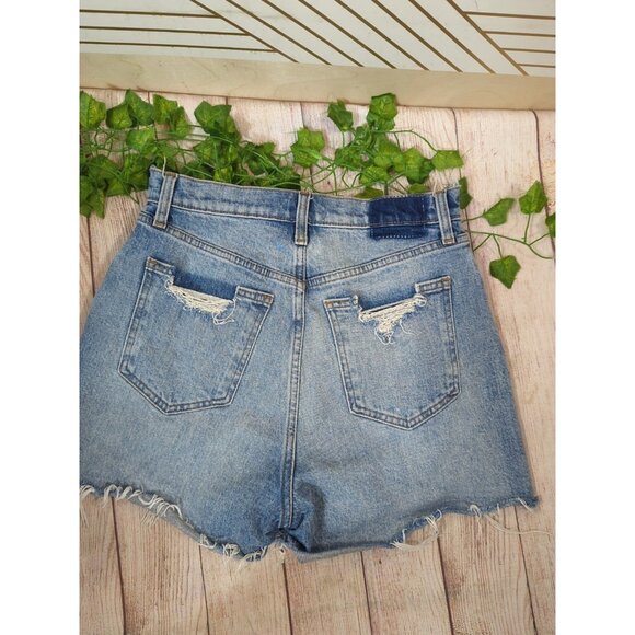 Abercrombie & Fitch Women's HIGH RISE 4" Distressed Shorts Size 27/4 READ - Picture 8 of 10